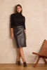 Picture of ELEANOR STRAIGHT LEATHER SKIRT